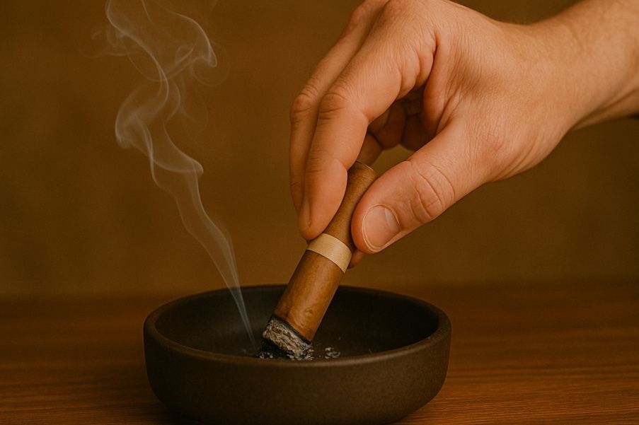 How to Extinguish a Cigar Properly