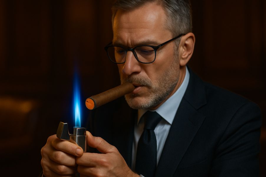 Steps to Light the Cigar Properly
