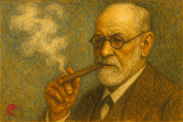 Freud che fuma il sigaro