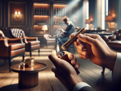 How to light a cigar?